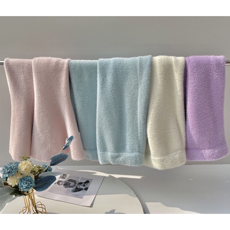 ✿мᴇι✿ Chân váy len lông thỏ đuôi cá dáng dài A109