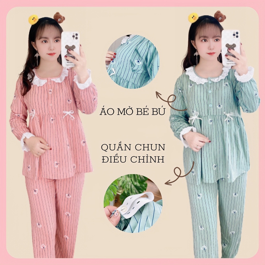 Đồ Bộ Bầu, Bộ Sau Sinh Cho Mẹ Có Mở Bé Bú