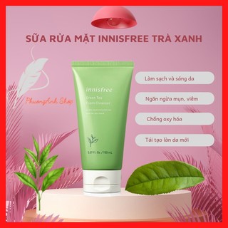 Sữa rửa mặt trà xanh innisfree làm sạch giảm mụn chiết xuất từ trà xanh tự nhiên mẫu mới 150ml