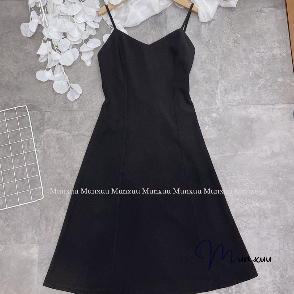 Váy yếm nữ thiết kế MUNXUU kiểu basic dáng A tiểu thư nhẹ nhàng thanh lịch ( K kèm áo)- V17