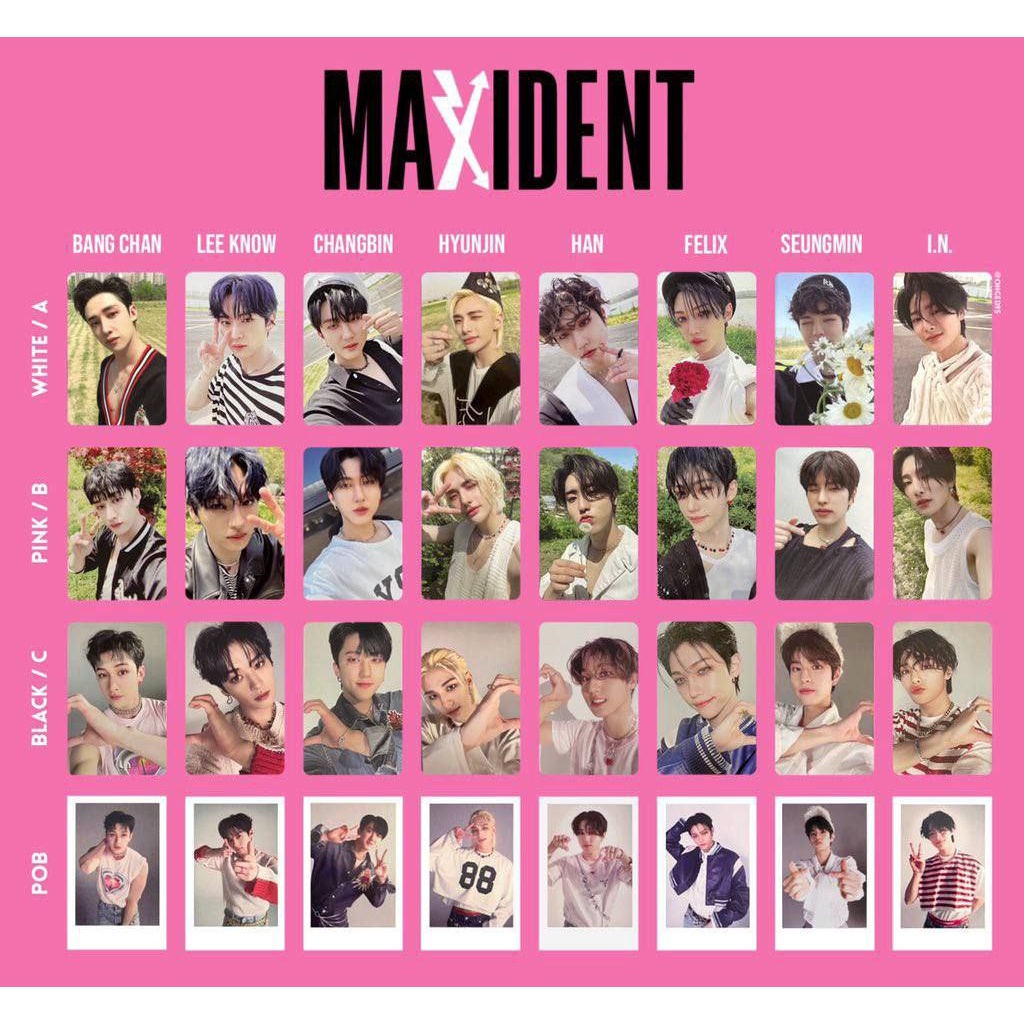 Thẻ ảnh Stray Kids Album Maxident