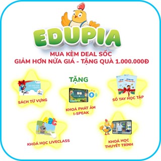 [MÃ EDUPIA1NA GIẢM 210K] Edupia - Khoá học tiếng Anh Online chất lượng cao cho học sinh tiểu học - Gói Cơ bản