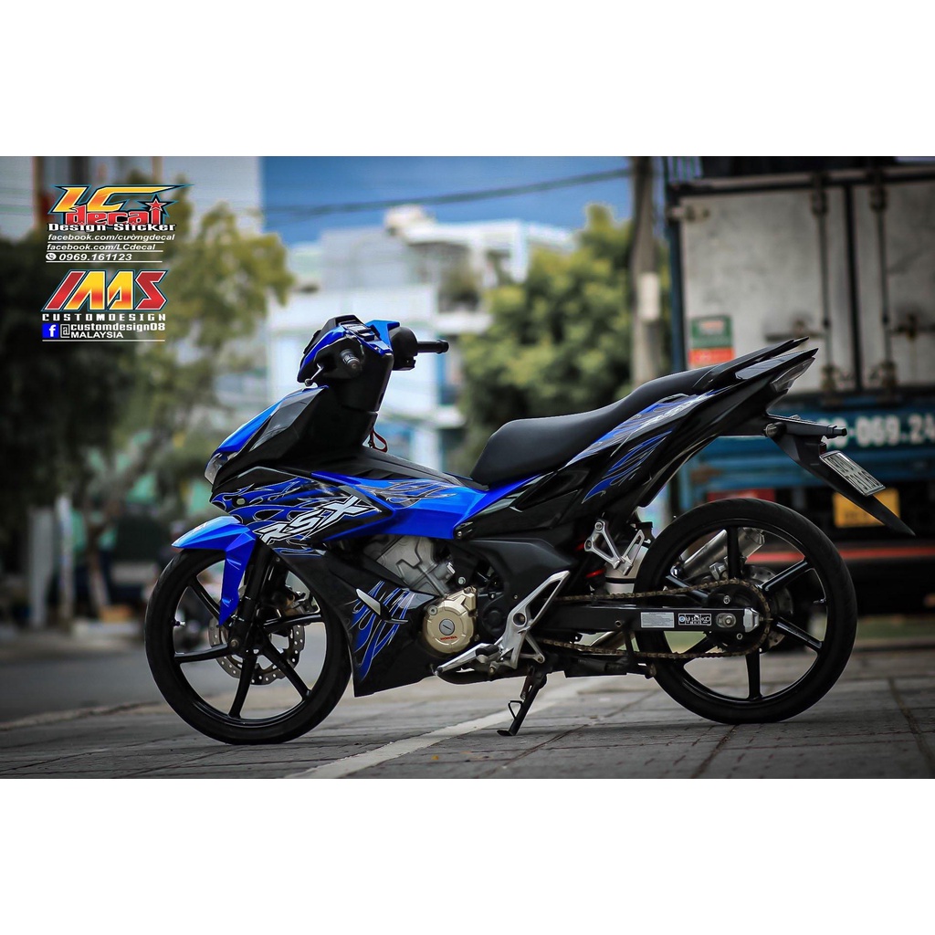 TEM RỜI mẫu RSX lửa xanh cho Winner X siêu hot 2023