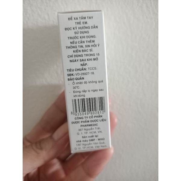 Nước muối sinh lý Nacl 0,9% chai 10ml