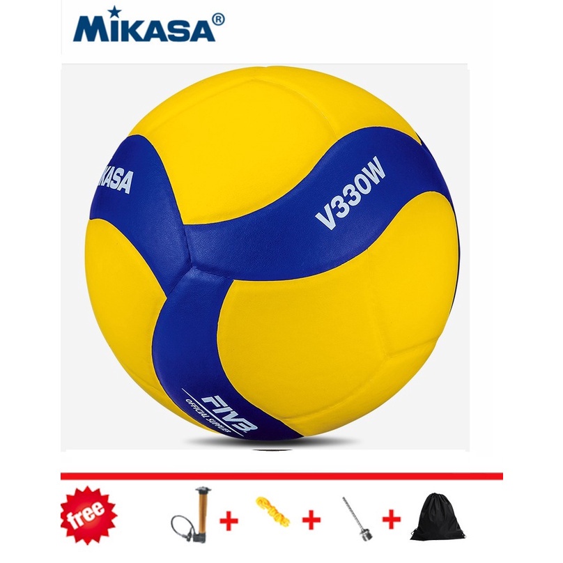 Bóng Chuyền Da PU Mềm Mikasa volleyball V330W Kích Thước 5 Dùng Để Huấn Luyện