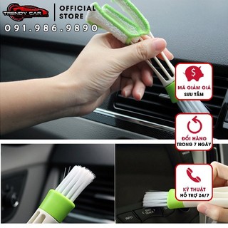 chổi vệ sinh cửa gió điều hoà xe hơi, chổi quét bụi bàn phím máy tính, cây lau nội thất taplo xe, bàn chải quét cửa gió