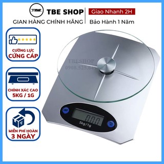 Cân Tiểu Ly Điện Tử Nhà Bếp Mini 5kg 1g Cường Lực Chính Xác Cao ( Bảo Hành 1 Năm ) TBE SHOP