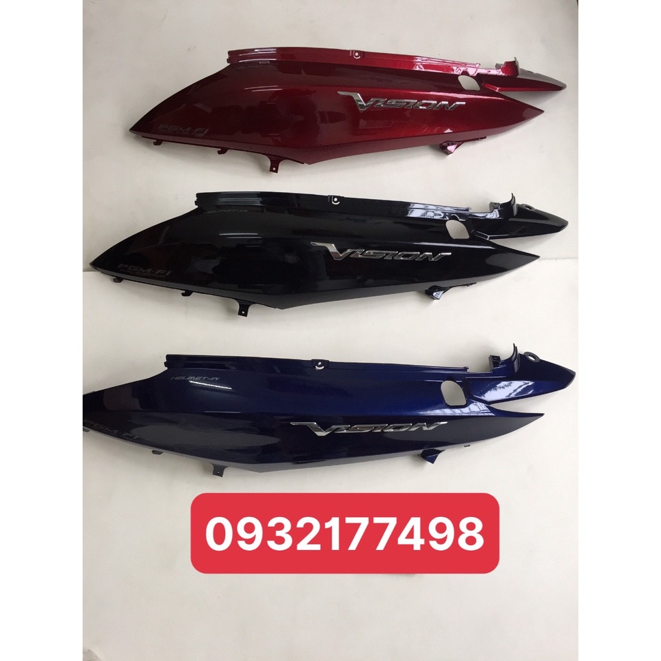 Ốp sườn vision đời 2011, 2012, 2013 xài chung đầy đủ màu zin chính hãng Honda