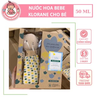 Set nước hoa Klorane Bebe mẫu mới nhất tặng kèm chú thỏ cầm tay đáng yêu