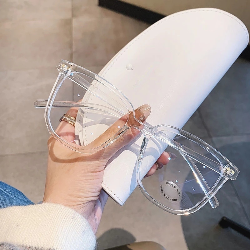 Mắt Kính Gọng Lớn Chống Ánh Sáng Xanh Phong Cách Cổ Điển Thời Trang Cho Nam Và Nữ