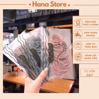 Set 100 chun buộc tóc LAYANA Hàn Quốc trộn màu_LAYANA STORE