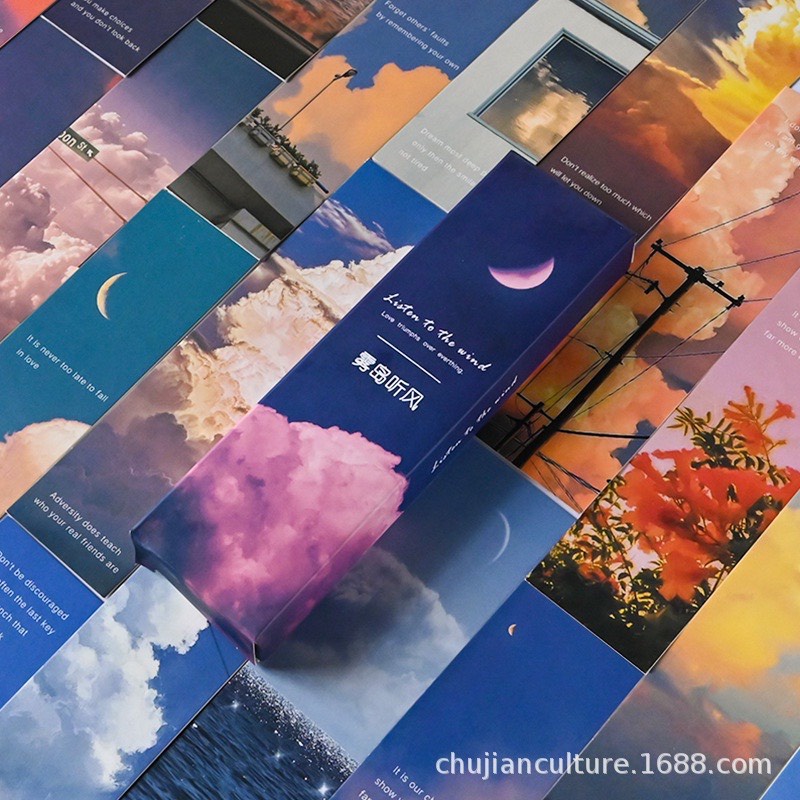 Bookmark đánh dấu trang mặt trăng giấy đẹp sáng tạo