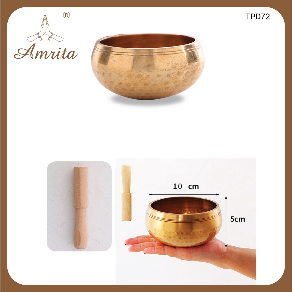 Bát Đồng Xoay Tây Tạng - Chuông xoay tây tạng Chuông bát xoay Nepal Tây Tạng Singing Bowl -Amrita.vn
