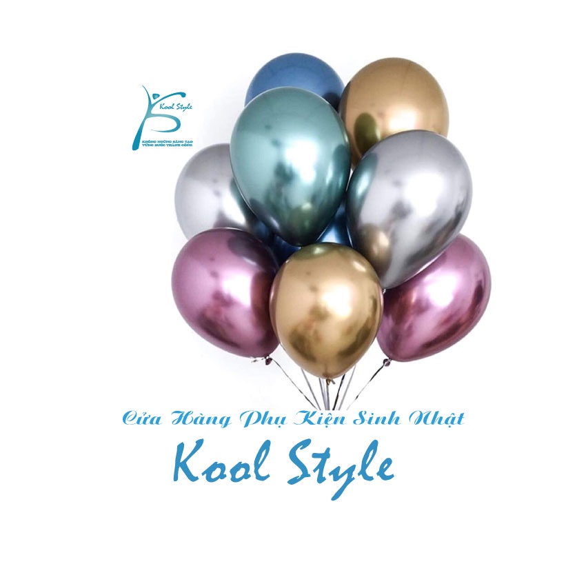 Bong bóng siêu nhũ mạ chrome trang trí tiệc - Kool Style