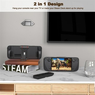 Foldable Portable Desktop Stand Holder Wall-Mounted Storage Bracket Back Memory Card Rack Compatible For Steam Deck Game Console