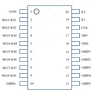 IC Driver TM1637 TM 1637 SOP 20