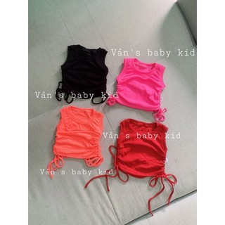 Áo ba lỗ rút eo cho bé
