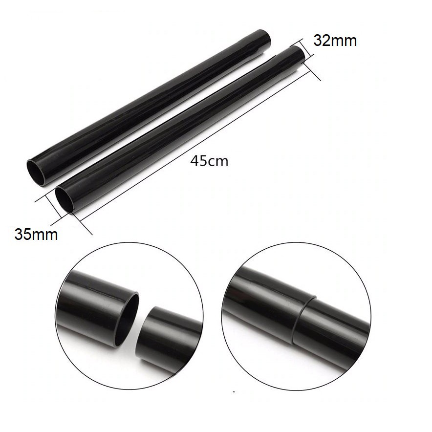 Ống mềm máy hút bụi 1,5m đường kính 37mm + 2 đầu hút