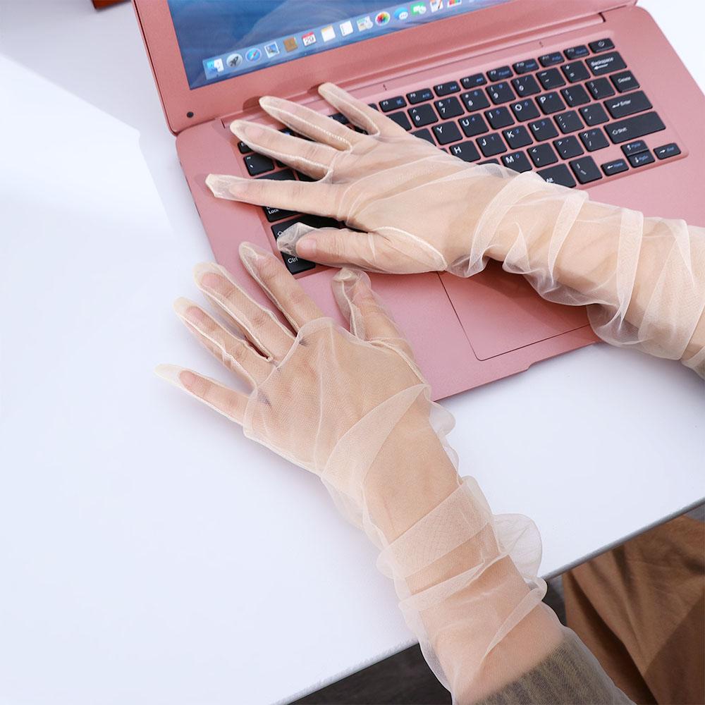 Găng Tay Xỏ Ngón Siêu Mỏng Thời Trang Cho Nữ