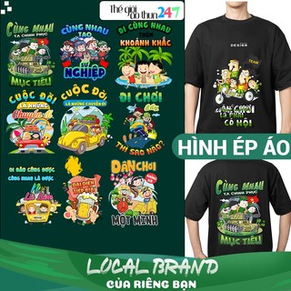 Hình ép nhiệt Đồng Đội_8 ủi bằng bàn là bàn ủi