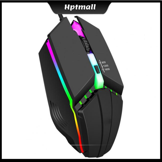 Chuột Quang Chơi Game X3 1600DPI 4 Nút Bấm Có Đèn Led Nhiều Màu Dành Cho Máy Tính Để Bàn Laptop