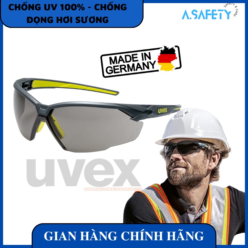 Kính bảo hộ UVEX SUXXEED 9181281 chống bụi, chống đọng sương, trầy xước vượt trội, ngăn chặn tia UV, chói lóa, đi xe máy