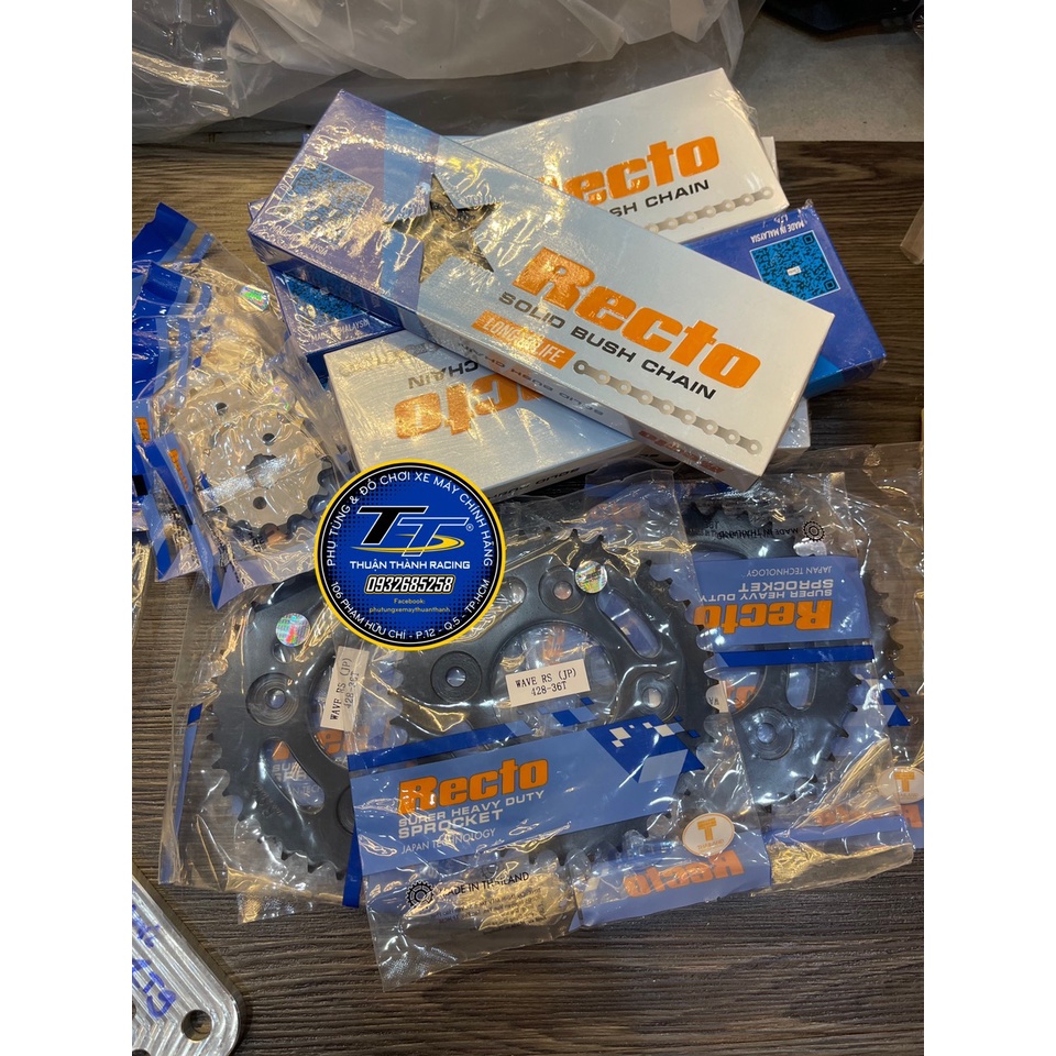 Sên nhông dĩa Wave RS / Fu X Thương hiệu Recto