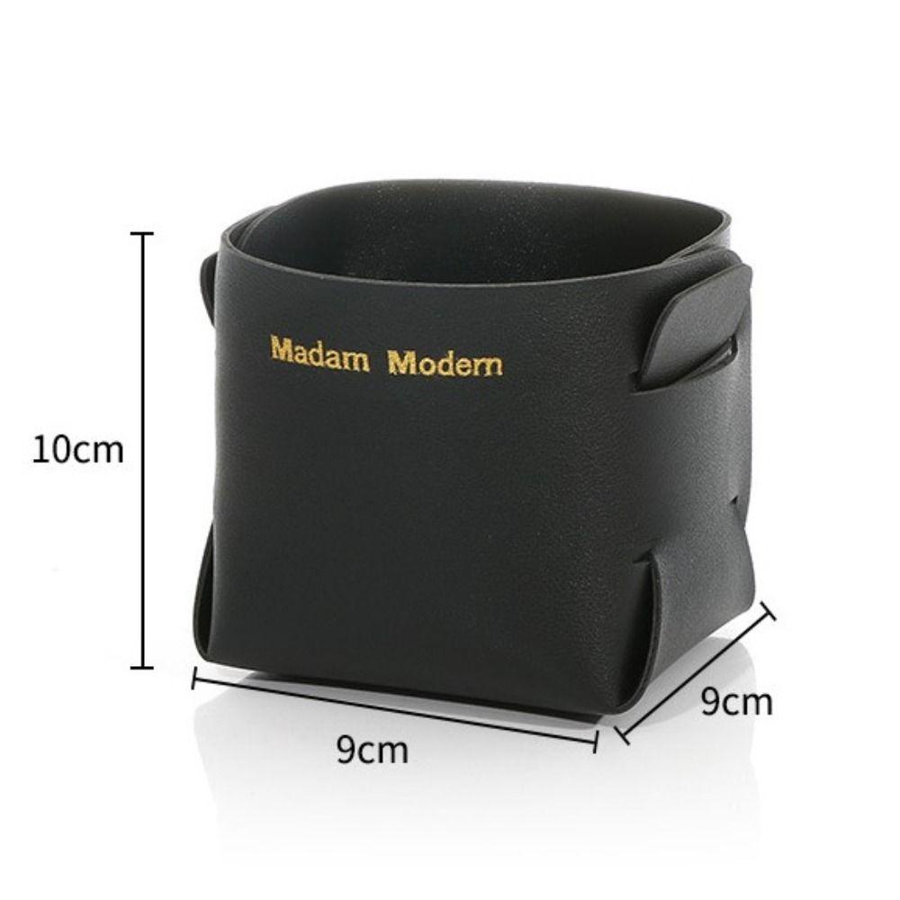 Giỏ Đựng Đồ Để Bàn Bằng Da PU Phong Cách Bắc Âu