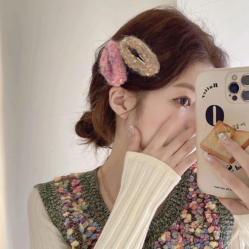 Kẹp Tóc Hình Đám Mây / Cầu Vồng Nhiều Màu Dễ Thương Thời Trang Thu Đông