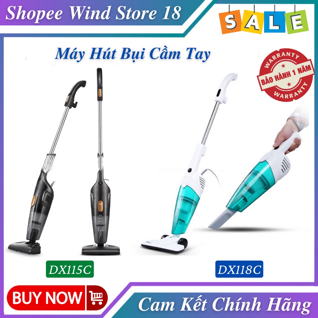 Máy Hút Bụi Cầm Tay Deerma DX118C Và DX115C Bảo Hành 12 Tháng