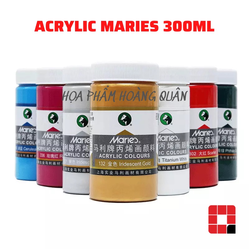 Màu Acrylic Maries 300ml - Màu thường /  Màu phản quang
