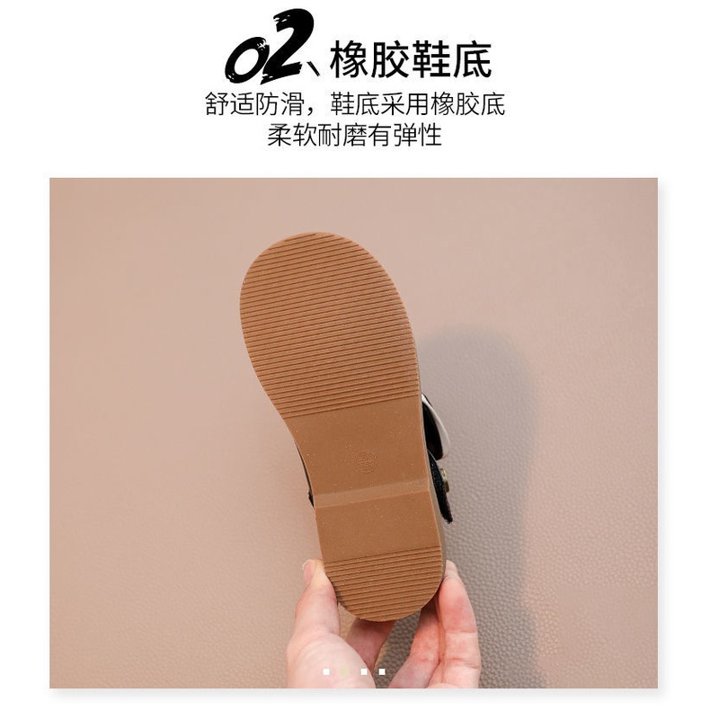 Giày Búp Bê Da Phong Cách Công Chúa Thời Trang Xuân Thu 2022 Cho Bé Gái