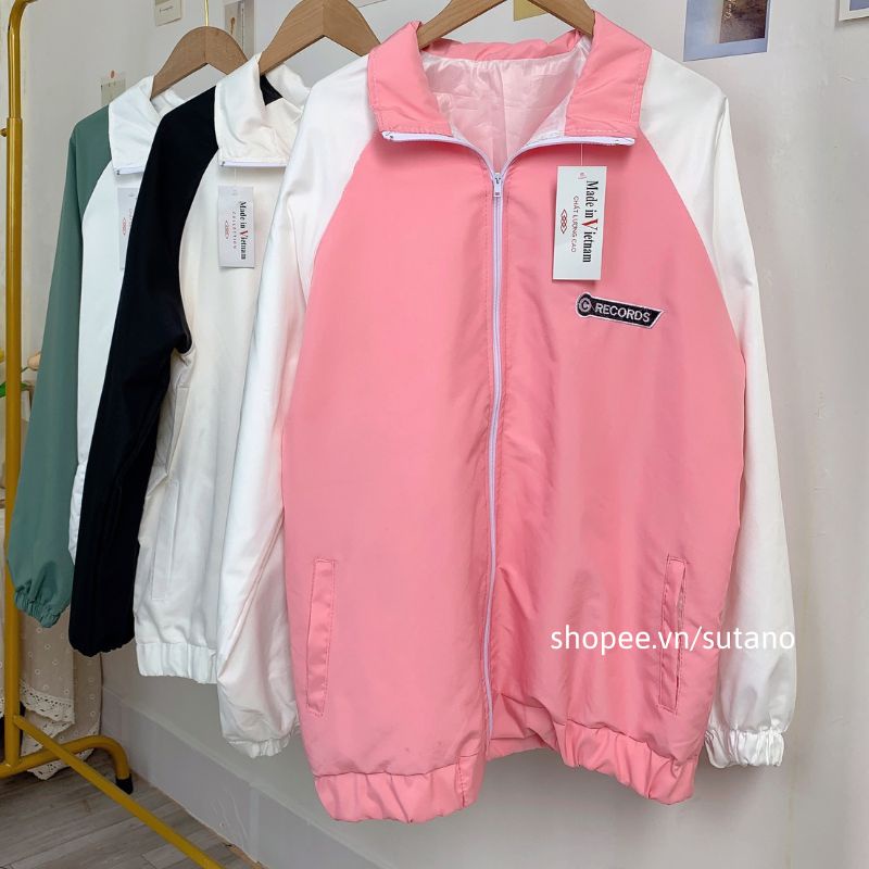 Áo khoác gió RECORDS jacket dù 2 lớp chống nước unisex nam nữ (Ảnh thật/có sẵn) A137 SUTANO | BigBuy360 - bigbuy360.vn