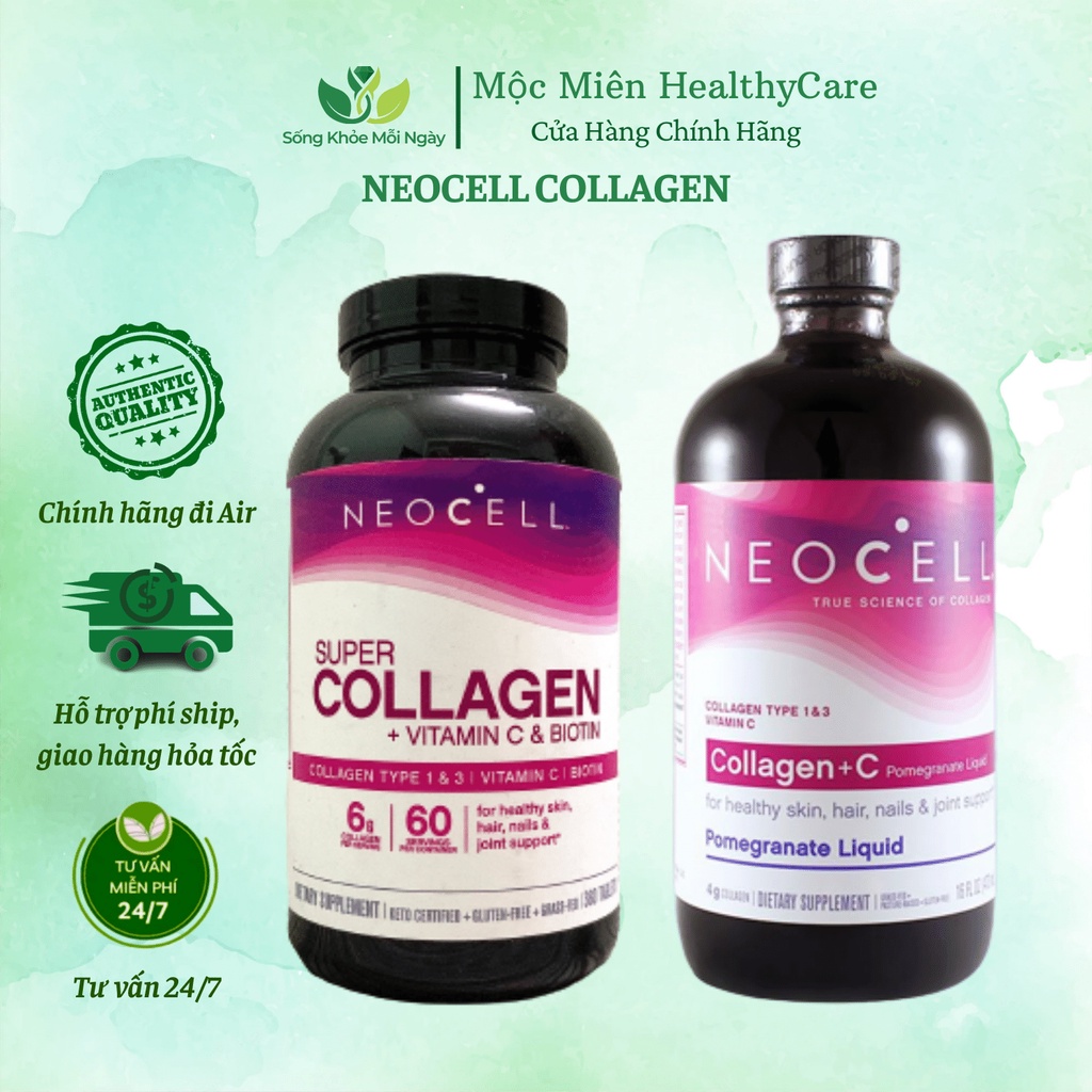 Viên uống Collagen Neocell Super Collagen + Vitamin C & Biotin 360 Viên