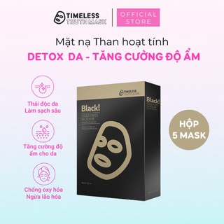 Mặt nạ vàng 24K than hoạt tính dưỡng ẩm, giúp da mềm mại và sáng mịn Timeless Truth Mask - Gold Flakes (5 miếngx30ml)