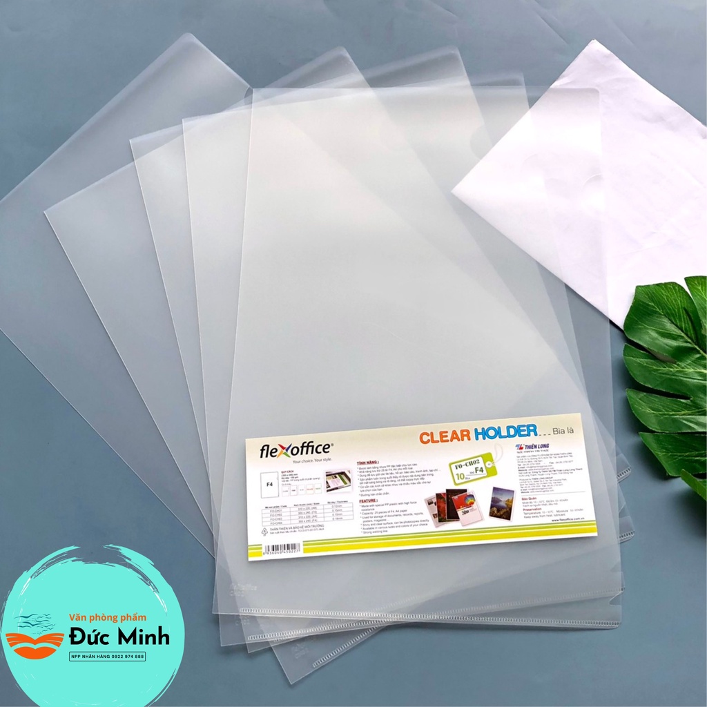 (10c) Bìa lá/ File hở cạnh Flexoffice, FO-CH02 khổ F4, FO-CH03 khổ A4 - vpp Diệp Lạc (sỉ.lẻ)