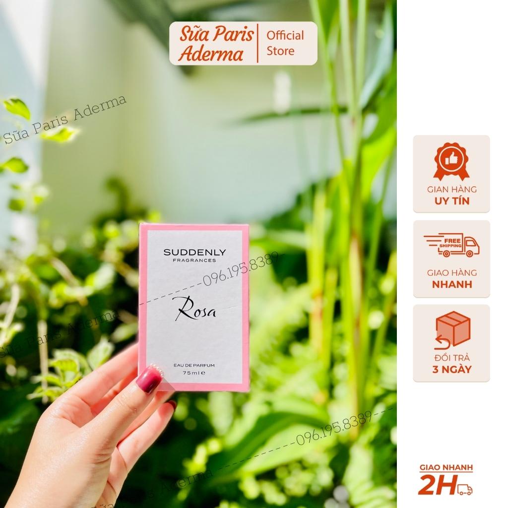 Nước hoa Suddenly Rosa chai 75ml, giúp mọi cô gái đều trở lên quyễn rũ và thu hút hơn_Sữa Paris Aderma
