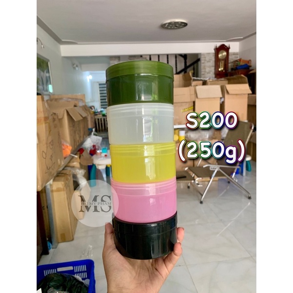 Hủ nhựa S200 đựng 250g kem body