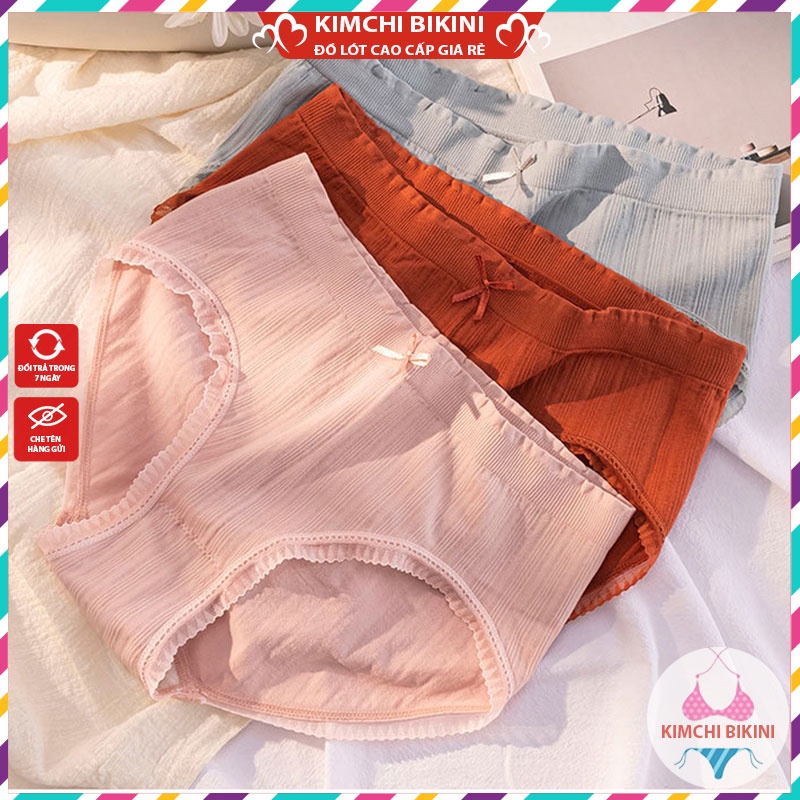 quần lót nữ cotton mẫu mã đa dạng nhiều màu sắc chị em tha hồ chọn KIMCHIBIKINI quần lót cotton nữ vải mềm mát QL008