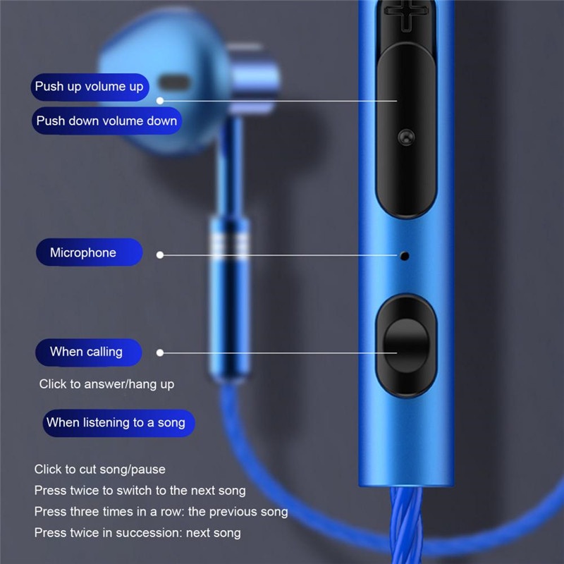 Tai Nghe Nhét Tai 9D Jack 3.5mm Bass Trầm Có Micro Và Phụ Kiện