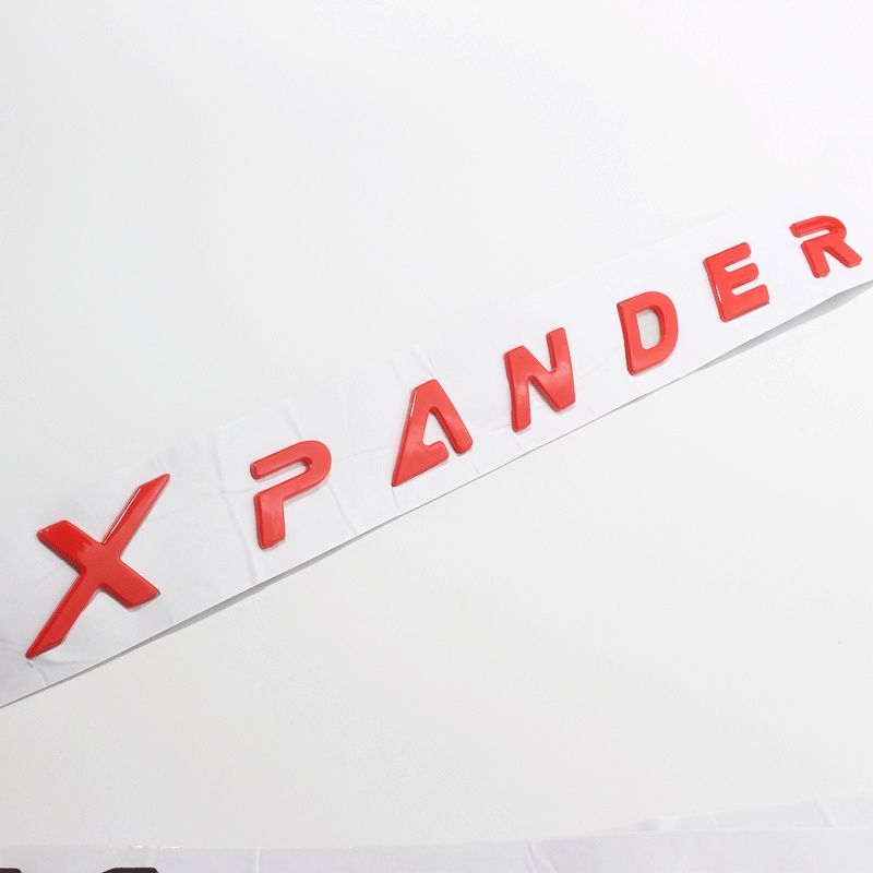 Miếng Dán Logo Chữ Cái ABS 3D Trang Trí Mui Xe Hơi Mitsubishi Xpander 2017 2018 2019 2020 2021 2022