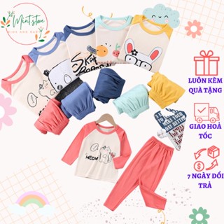  đồ thu đông dài tay cho bé trai bé gái quần áo dài giữ ấm cho bé từ 6 đến 35kg 