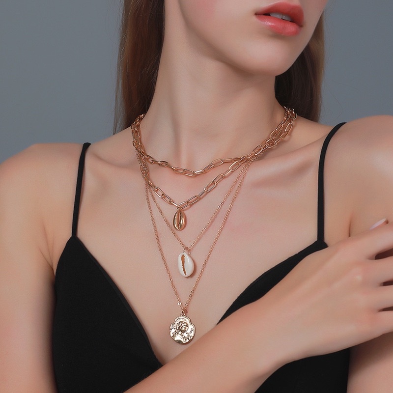 Set 4 vòng cổ hình ốc phong cách âu mỹ - Khanturban.vn