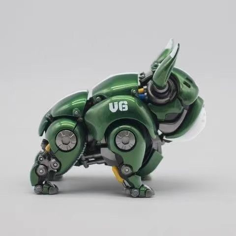 HWJ Mô Hình Chó Bull Hợp Kim Dễ Thương Có Thể Di Chuyển Được Phong Cách Pháp Chiến Đấu