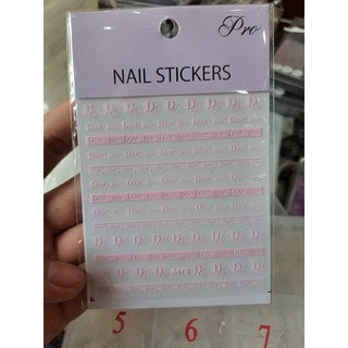 Hình dán móng tay thương hiệu - Stick trang trí móng
