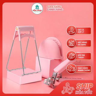 Bộ dụng cụ gắp bát đĩa chống nóng 3 món chống nóng ,kẹp bát đĩa ,găng tay bắc nồi ,nhấc nồi ,giá rẻ