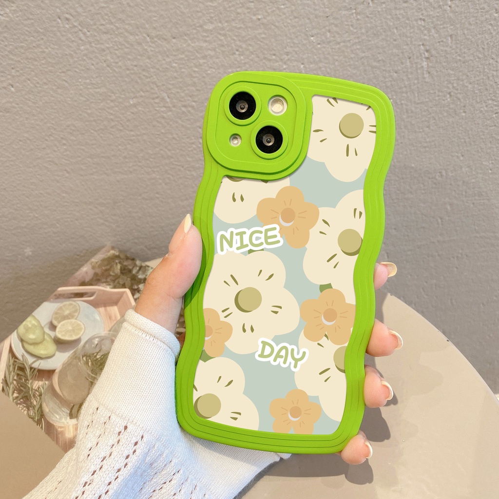 Ốp Điện Thoại In Hoa Chống Rơi Chống Dấu Vân Tay Cho iPhone 7 / 8plus 6plus 13Pro 14 11 12Promax 8 13 12Pro XR X XSMax 14plus