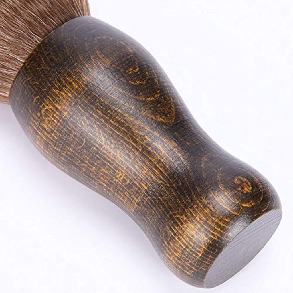 Chổi Quét Tóc Ở Cổ Với Tay Cầm Gỗ JP5 Tiện Dụng Cho Thợ Cắt Tóc