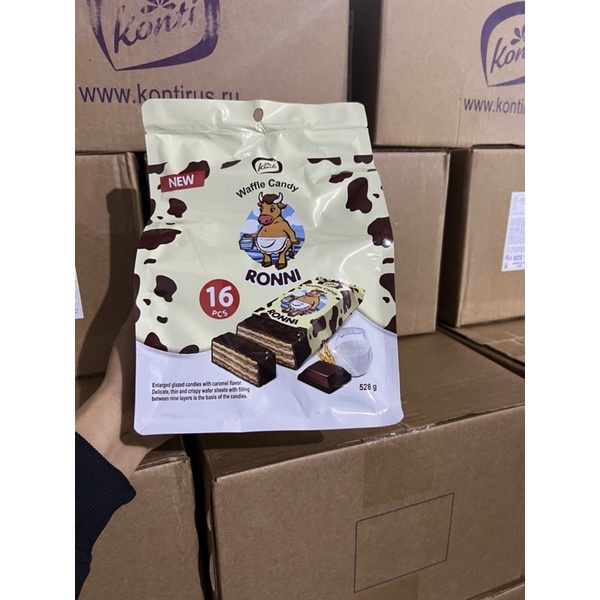 Bánh sữa bò Sô cô la Nga gói 528g