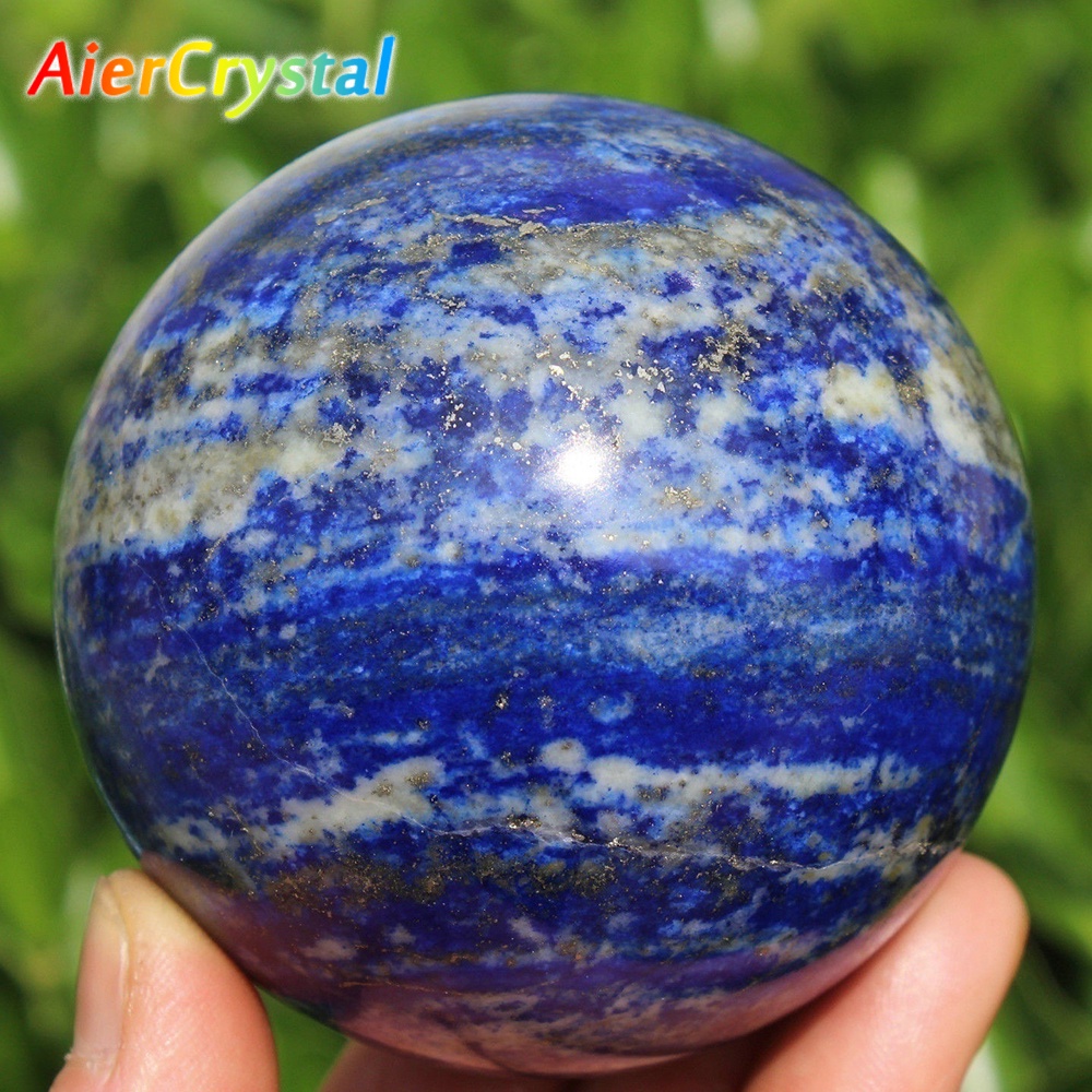 Quả Cầu Pha Lê Tự Nhiên lapis lazuli Đánh Bóng massage Khoáng Tinh Tế Trang Trí Nhà Cửa Bộ Sưu Tập Lưu Niệm